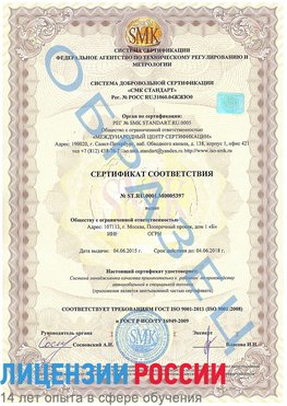 Образец сертификата соответствия Удомля Сертификат ISO/TS 16949